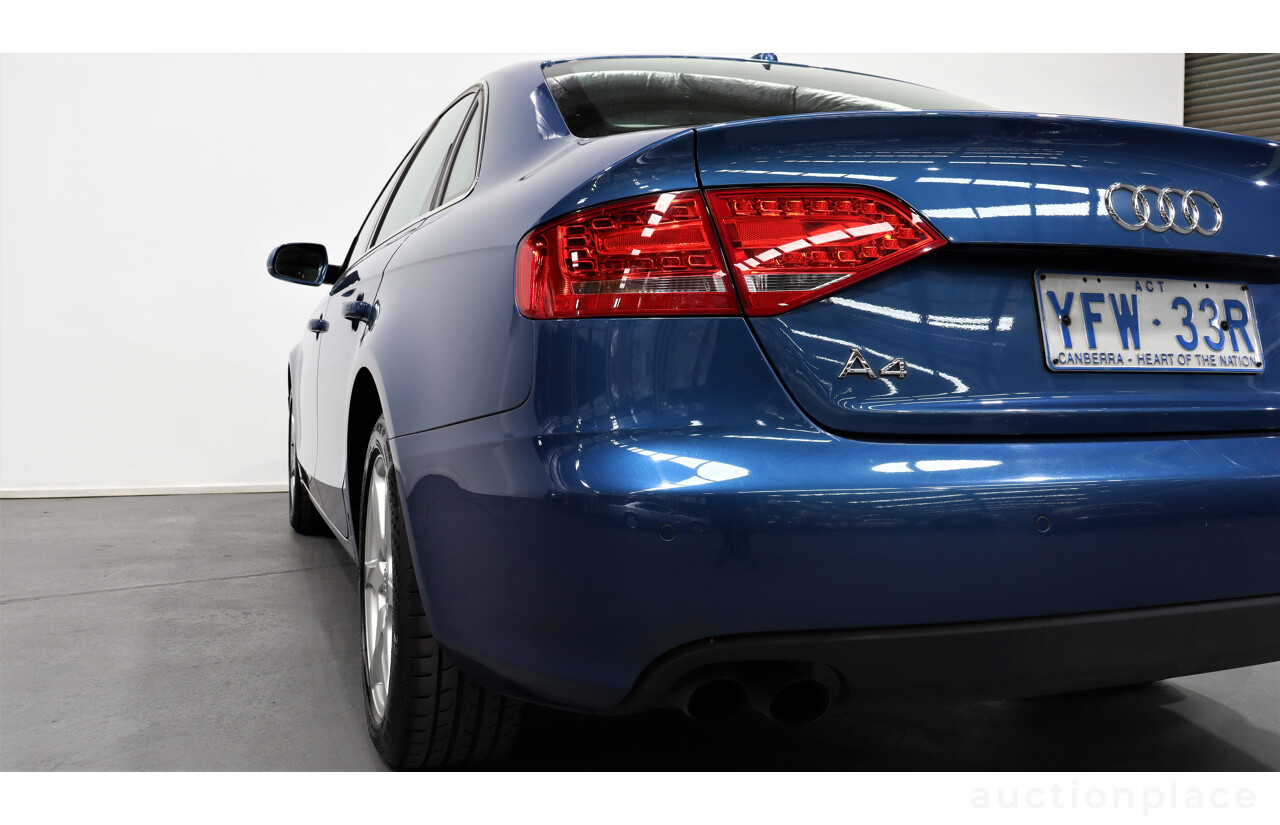 11/2009 Audi A4 2.0 TFSI Quattro B8 (8K) 4d Sedan Blue 2.0L