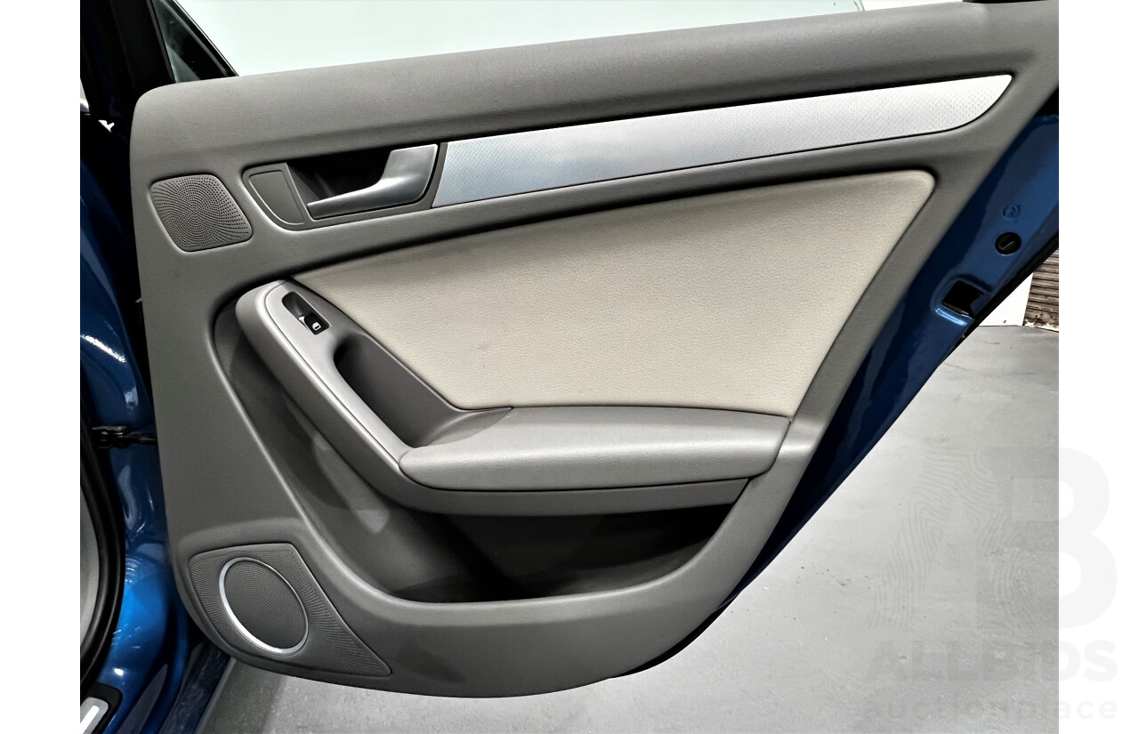 11/2009 Audi A4 2.0 TFSI Quattro B8 (8K) 4d Sedan Blue 2.0L