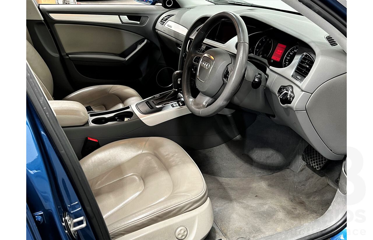 11/2009 Audi A4 2.0 TFSI Quattro B8 (8K) 4d Sedan Blue 2.0L