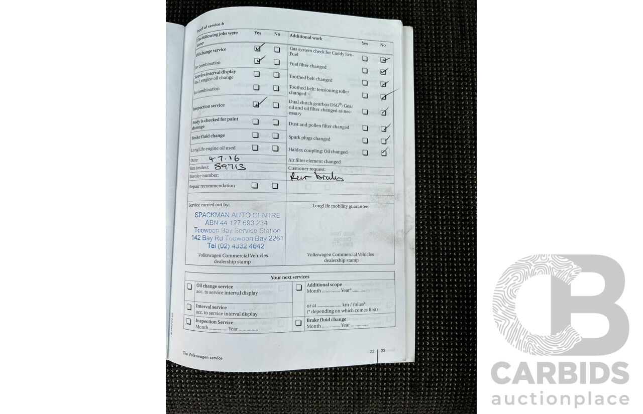 10/2010 Volkswagen Transporter 132 TDI LWB HIGH 4 MTN T5 MY10 Van White 2.0L