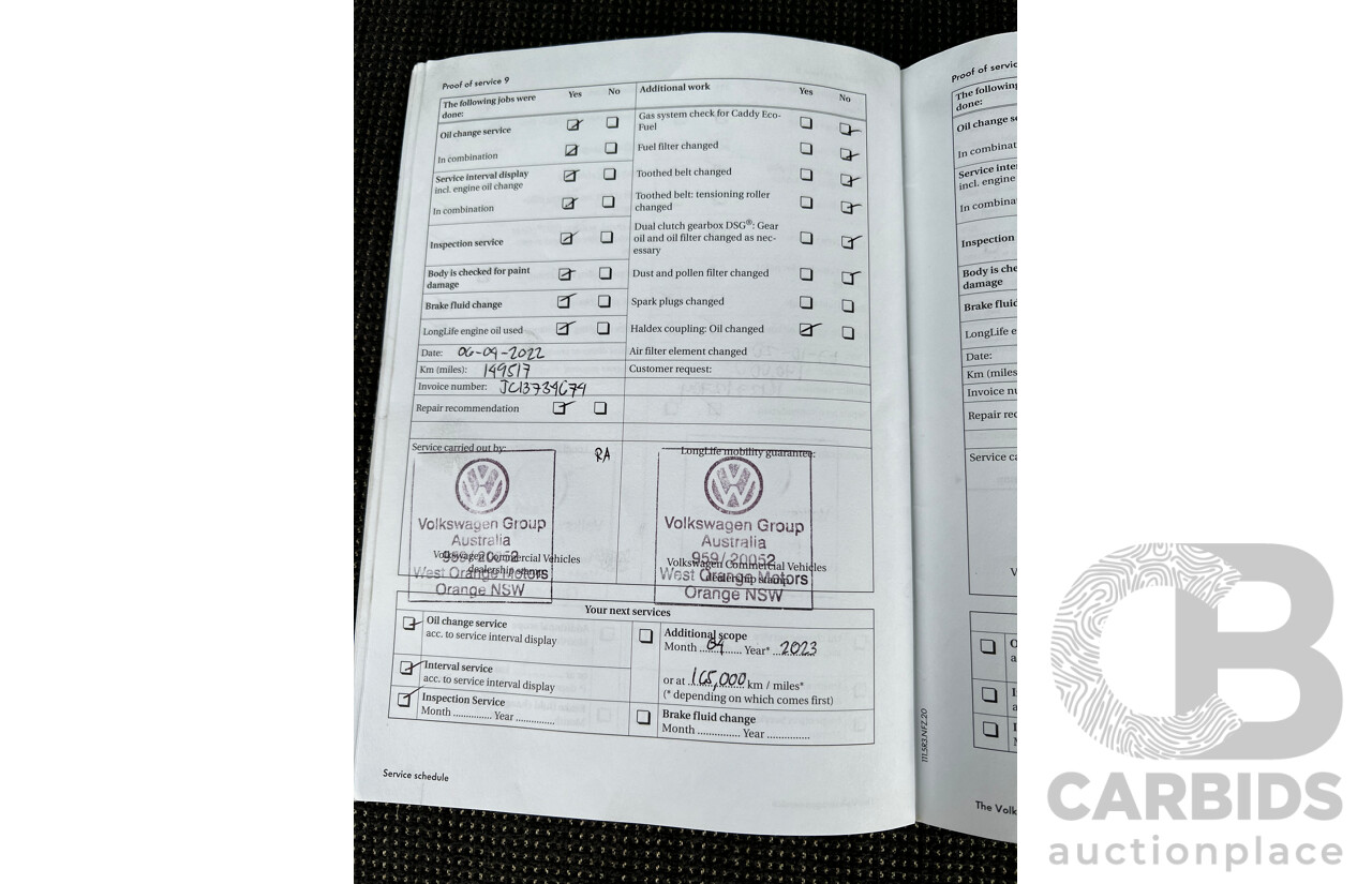 10/2010 Volkswagen Transporter 132 TDI LWB HIGH 4 MTN T5 MY10 Van White 2.0L