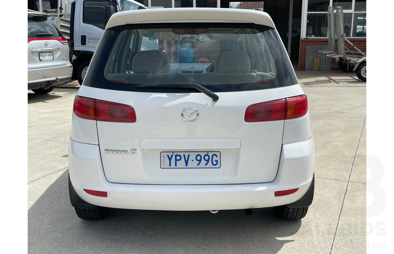 5/2003 Mazda Mazda2 MAXX DY 5d Hatchback White 1.5L