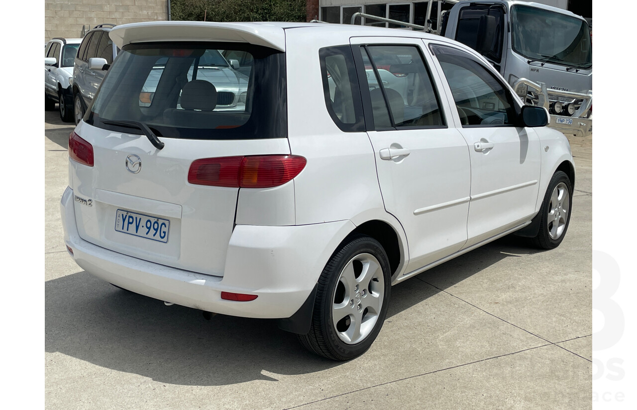 5/2003 Mazda Mazda2 MAXX DY 5d Hatchback White 1.5L