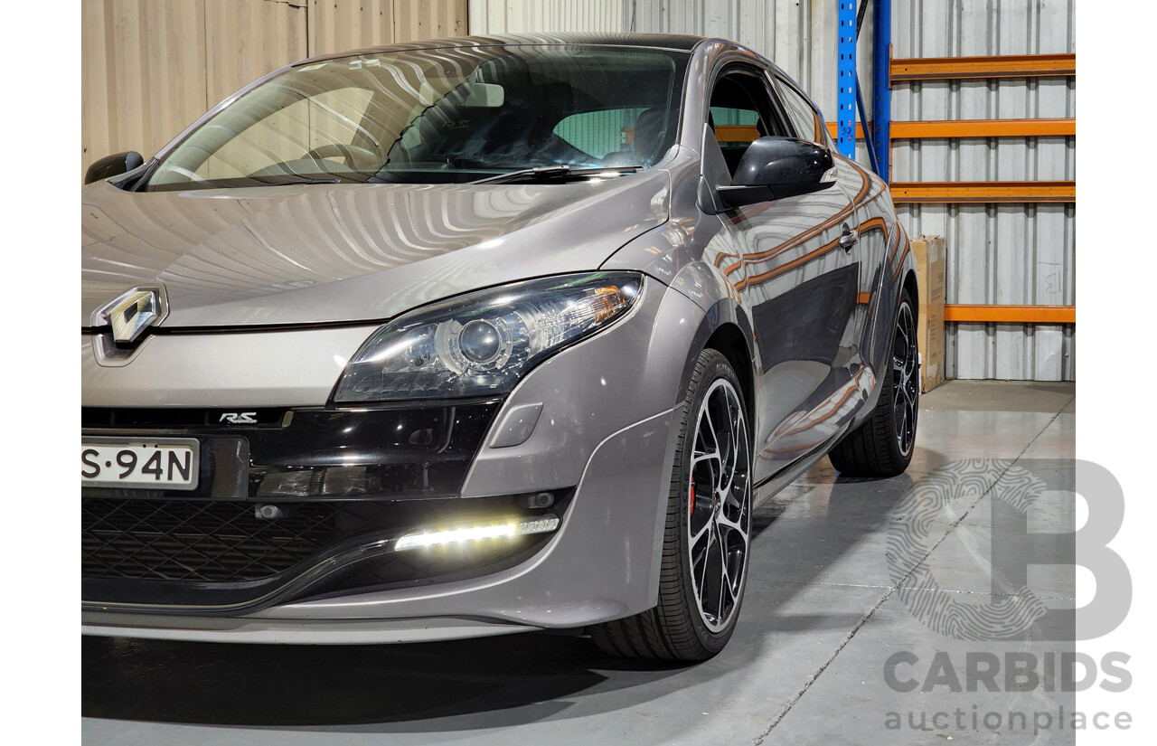 3/2013 Renault Megane RS 265 Trophy + X95 3d Hatchback Lunar Grey Metallic 2.0L - Turbo