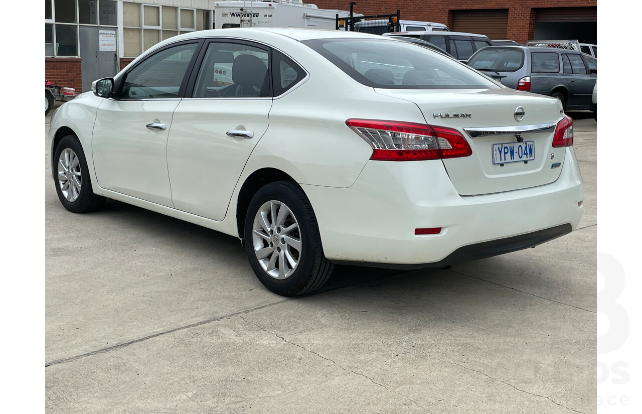 10/2014 Nissan Pulsar ST B17 4d Sedan White 1.8L