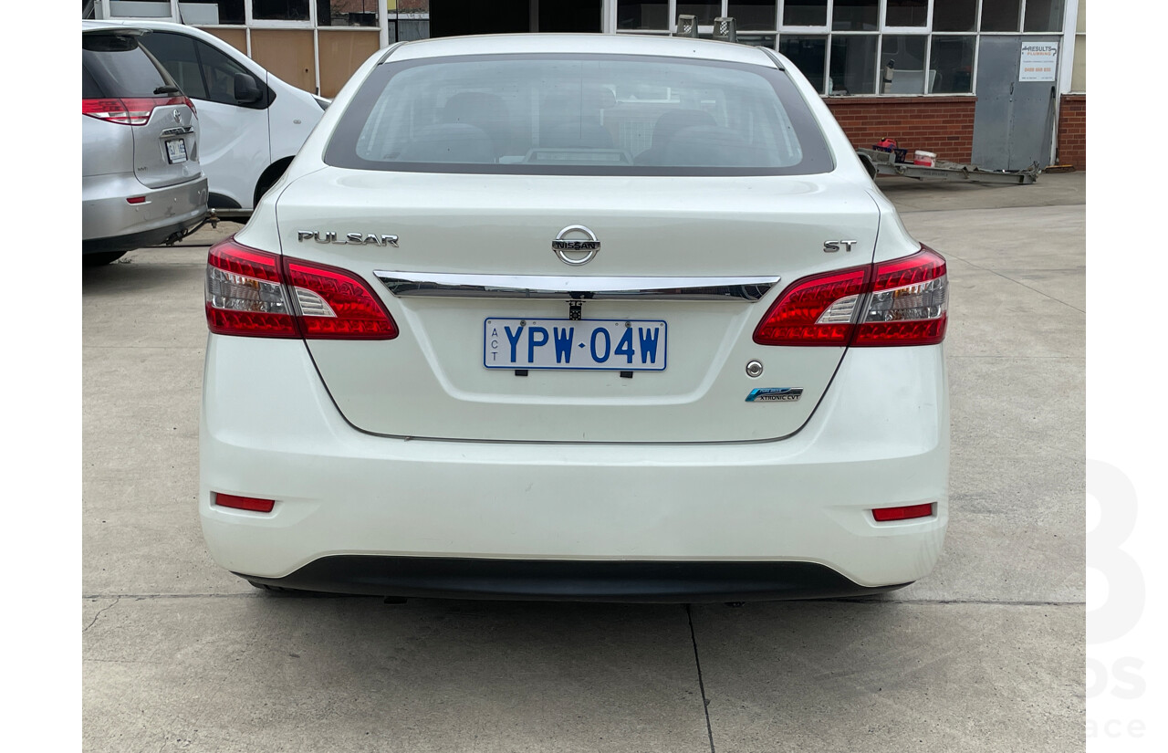 10/2014 Nissan Pulsar ST B17 4d Sedan White 1.8L