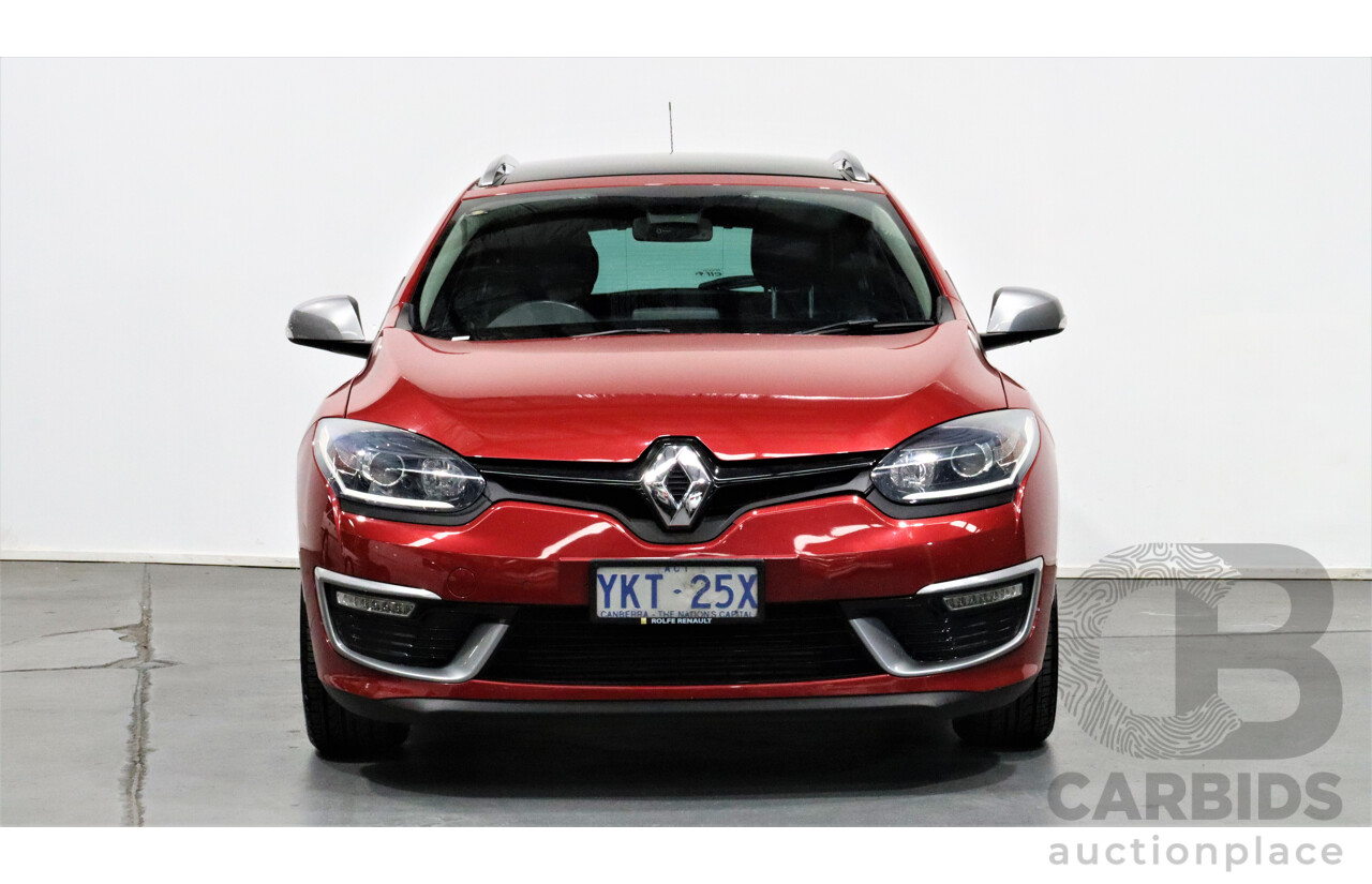 5/2015 Renault Megane Gt-Line Premium 4d Wagon Red 1.2L Turbo