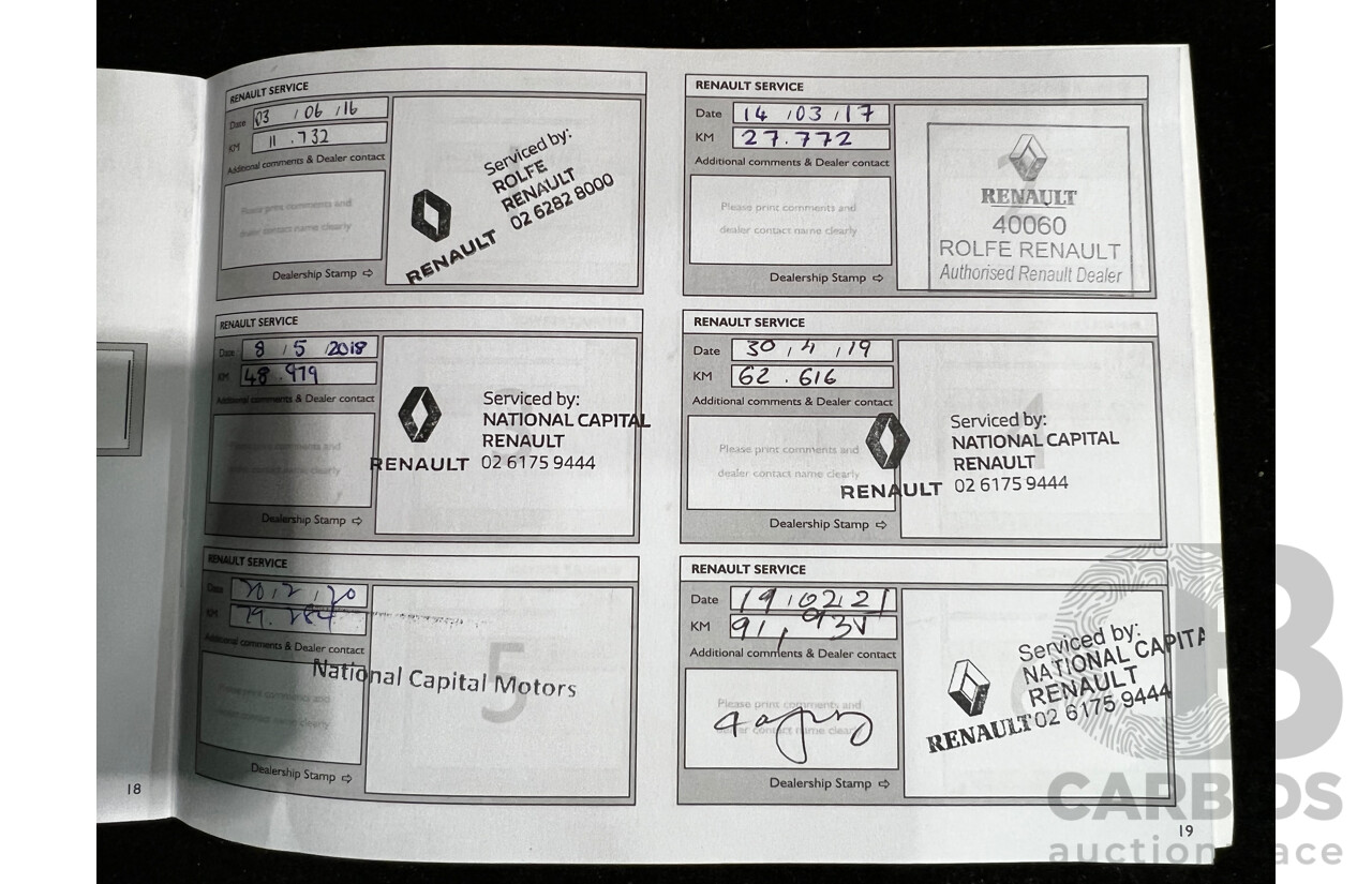 5/2015 Renault Megane Gt-Line Premium 4d Wagon Red 1.2L Turbo