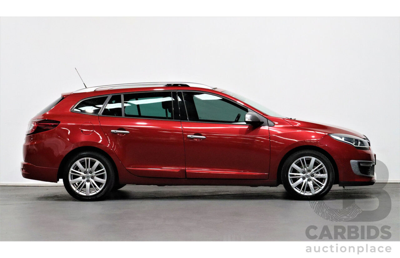 5/2015 Renault Megane Gt-Line Premium 4d Wagon Red 1.2L Turbo