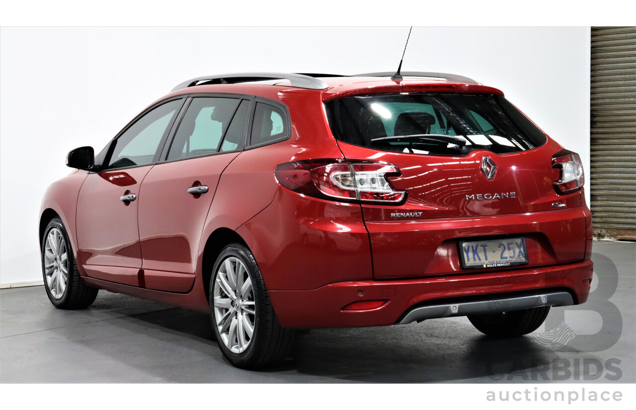 5/2015 Renault Megane Gt-Line Premium 4d Wagon Red 1.2L Turbo