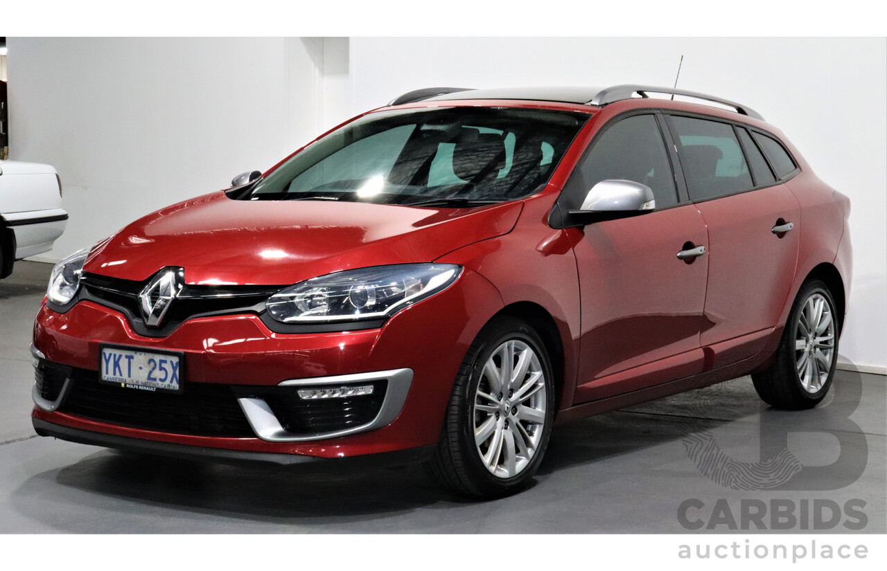 5/2015 Renault Megane Gt-Line Premium 4d Wagon Red 1.2L Turbo