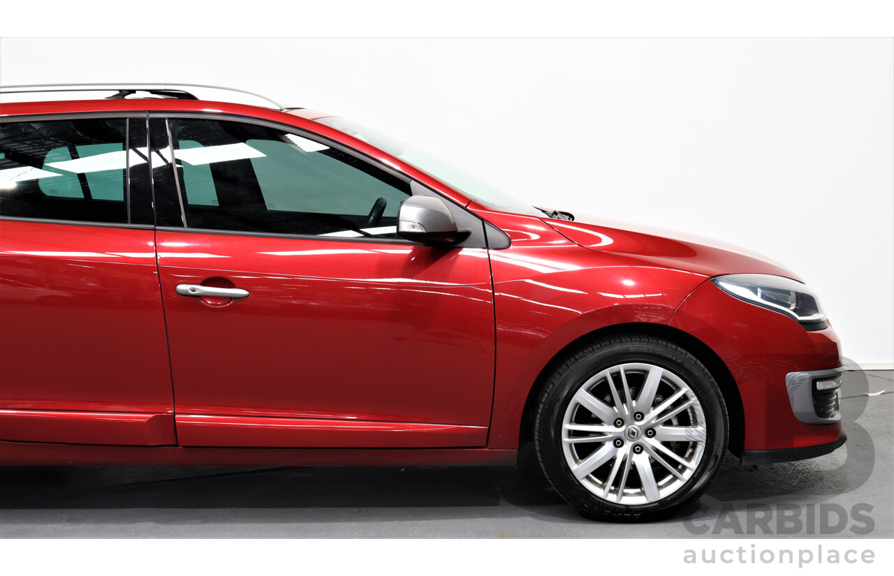 5/2015 Renault Megane Gt-Line Premium 4d Wagon Red 1.2L Turbo