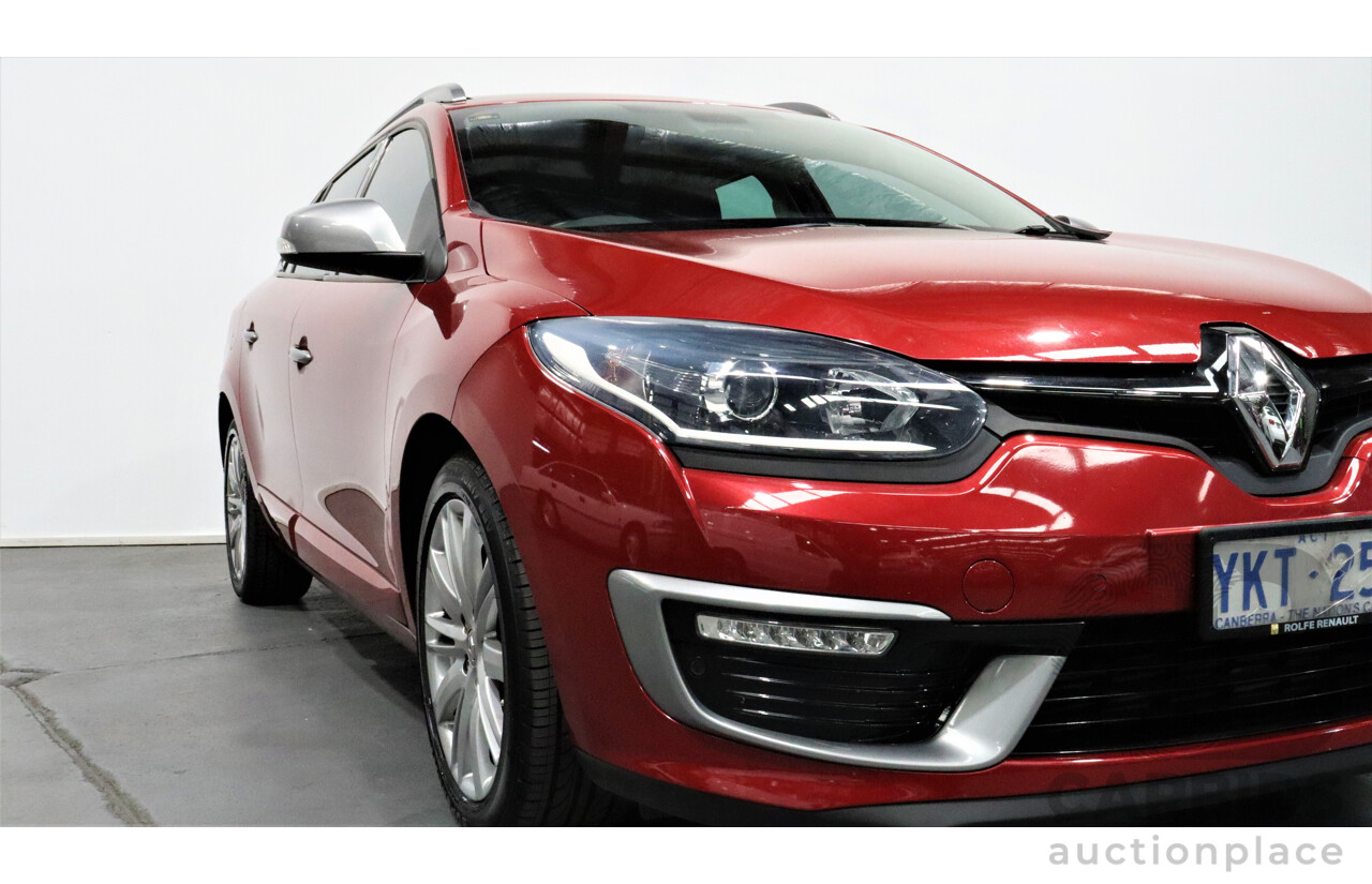 5/2015 Renault Megane Gt-Line Premium 4d Wagon Red 1.2L Turbo