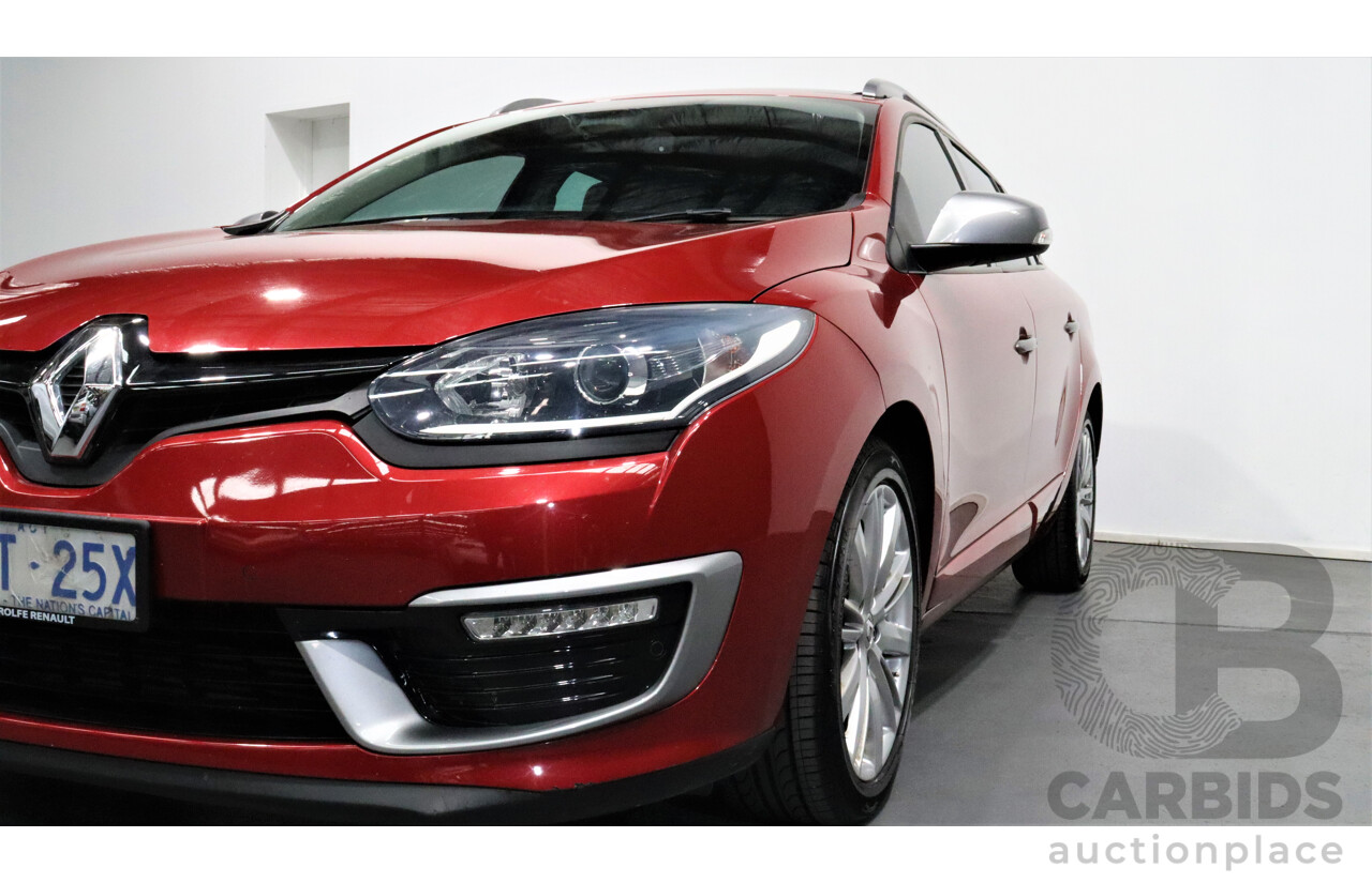 5/2015 Renault Megane Gt-Line Premium 4d Wagon Red 1.2L Turbo
