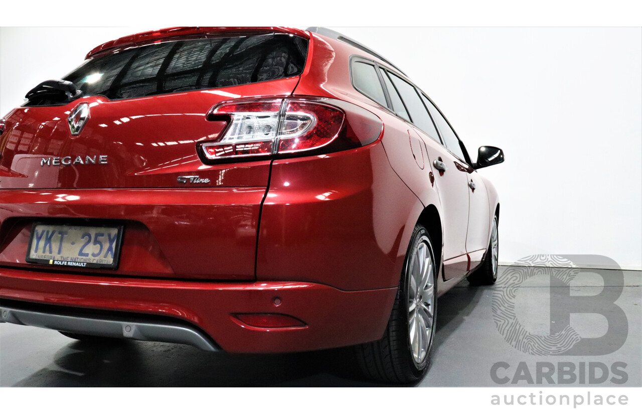 5/2015 Renault Megane Gt-Line Premium 4d Wagon Red 1.2L Turbo