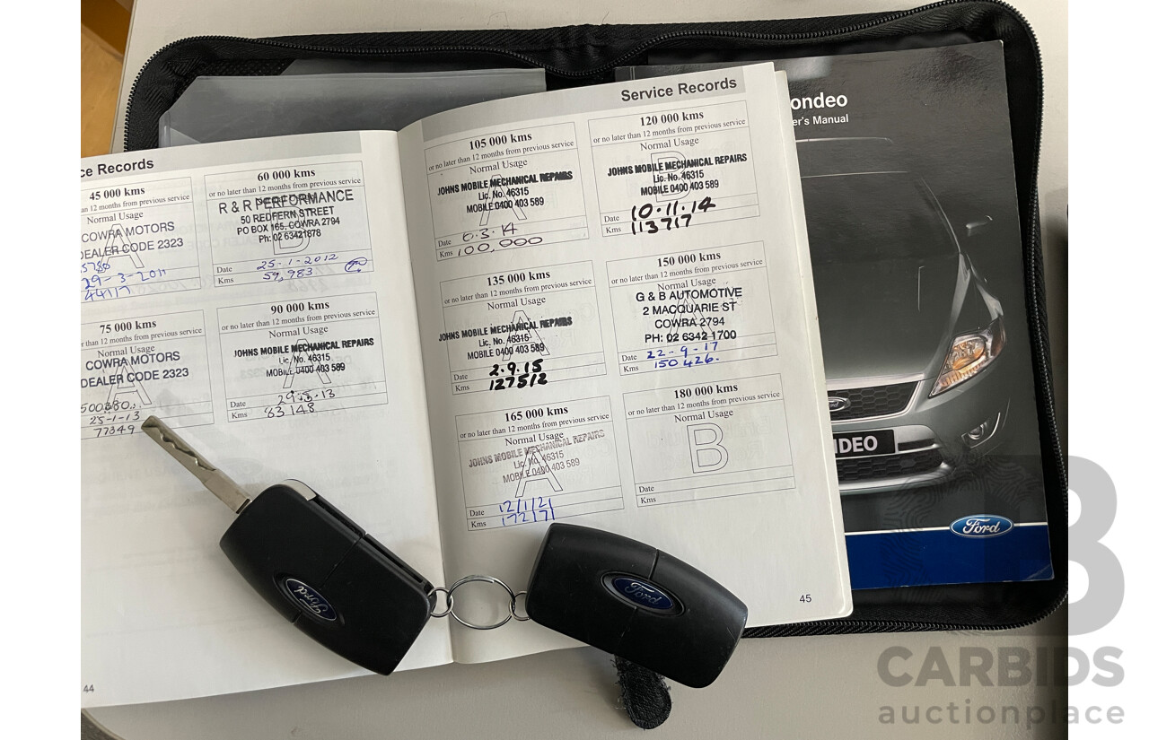 3/2008 Ford Mondeo TDCi MA 4d Sedan Blue 2.0L