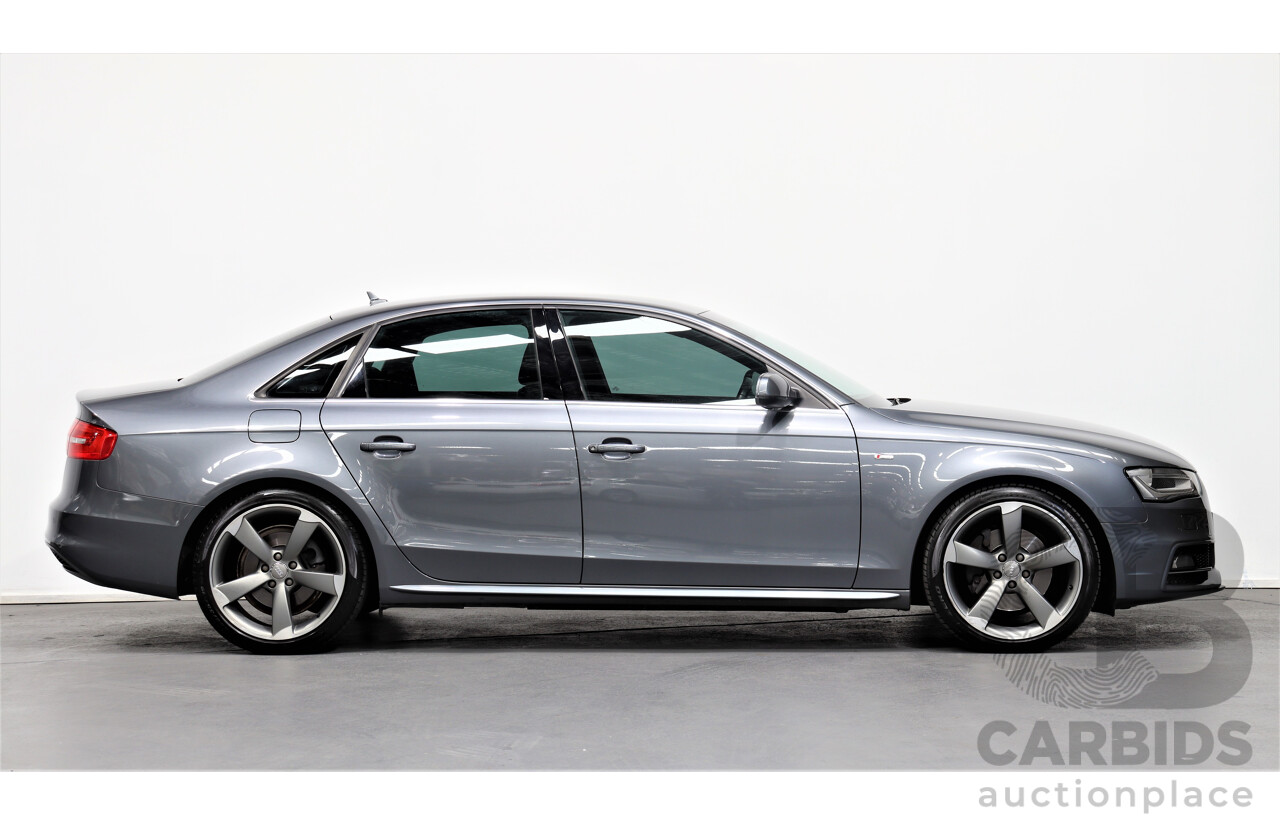 5/2013 Audi A4 S-Line 2.0TFSI Quattro B8 (8K) MY13 4d Sedan Grey 2.0L Turbo