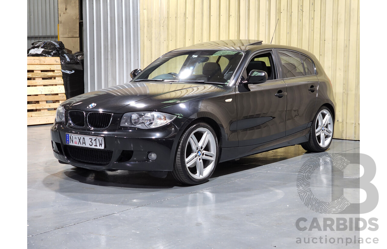 9/2010 BMW 118d E87 MY09 5d Hatchback Black 2.0L Turbo Diesel