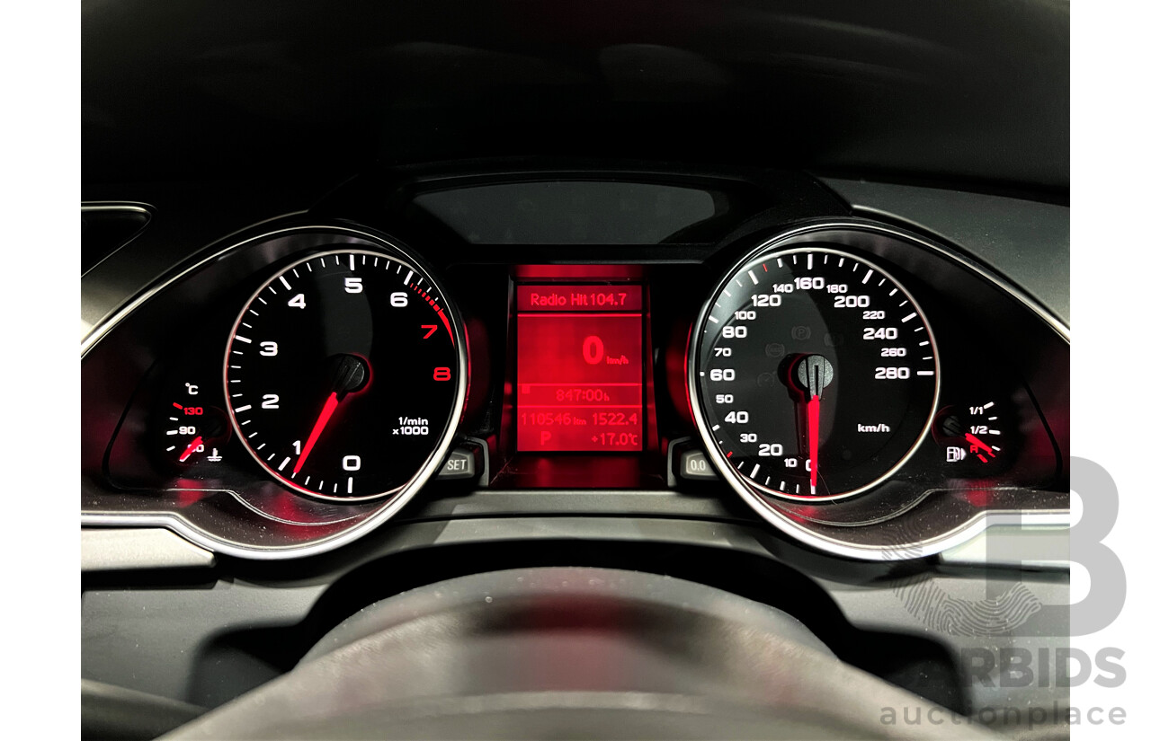 9/2010 Audi A5 2.0 TFSI 8T 2d Coupe White 2.0L Turbo