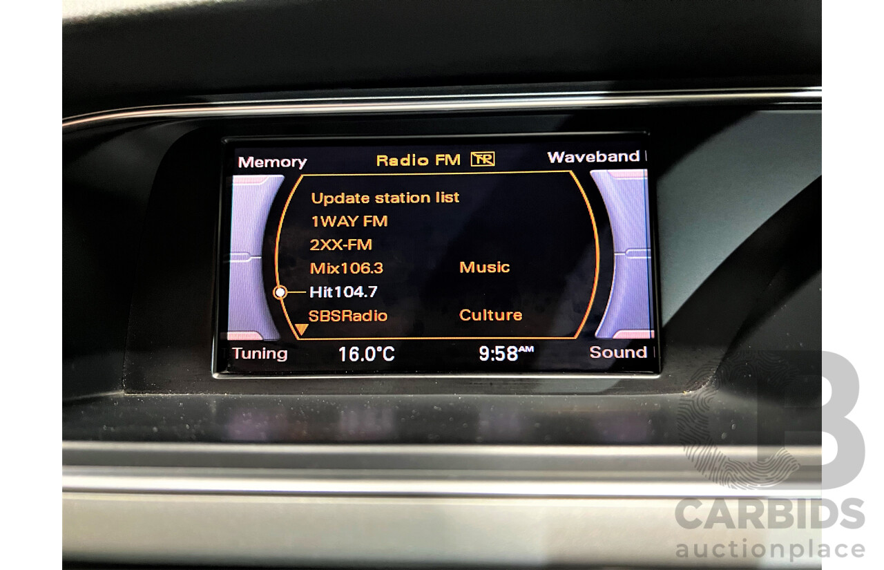 9/2010 Audi A5 2.0 TFSI 8T 2d Coupe White 2.0L Turbo