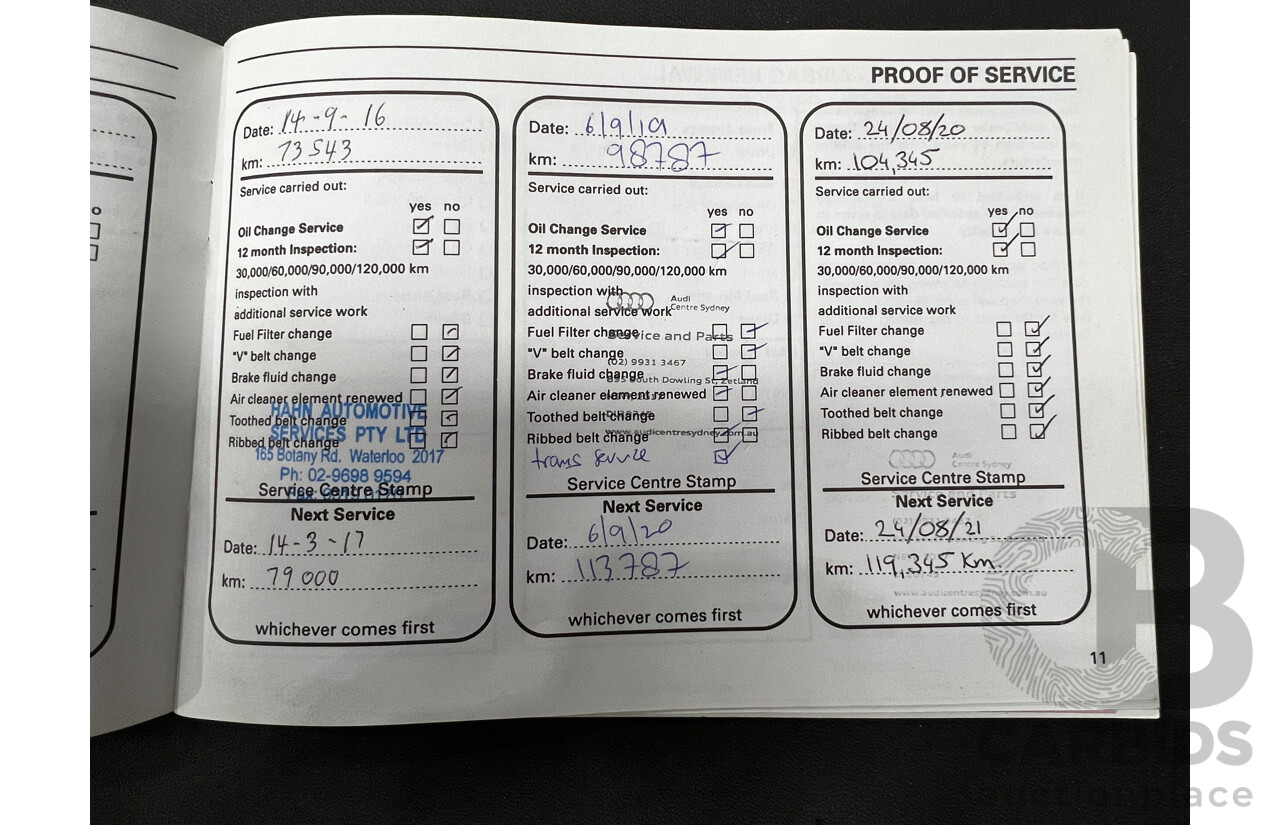 9/2010 Audi A5 2.0 TFSI 8T 2d Coupe White 2.0L Turbo