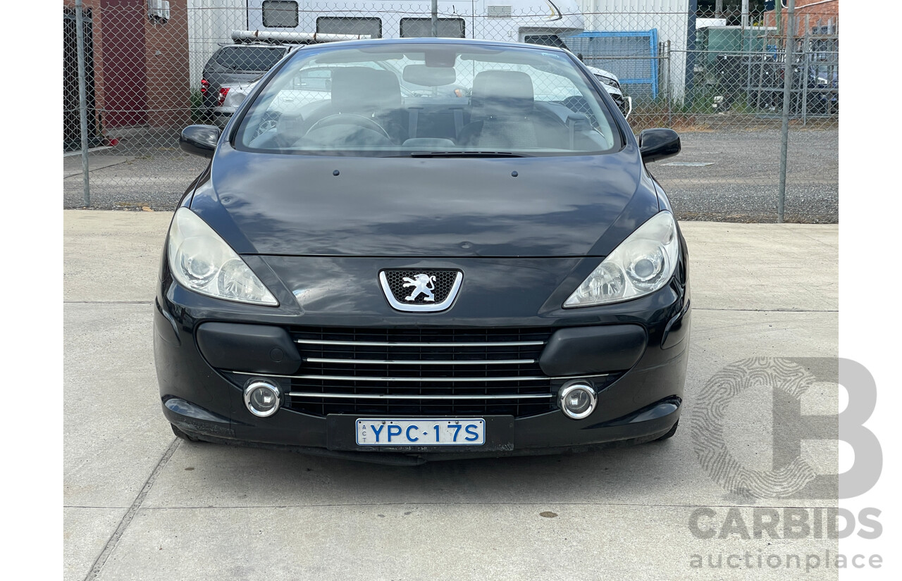 5/2007 Peugeot 307 CC Dynamic MY06 UPGRADE 2d Cabriolet Black 2.0L