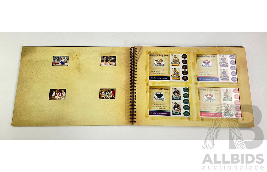 Australian Centenary of Rugby Leage Stamp Booklet Collection