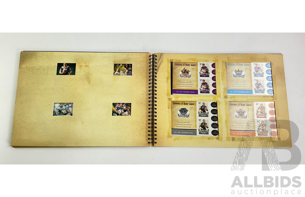 Australian Centenary of Rugby Leage Stamp Booklet Collection