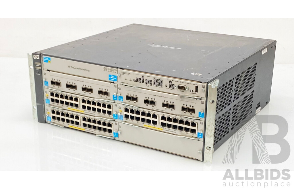 HP ProCurve (J8697A) 5406zl Switch Chassis with Modules