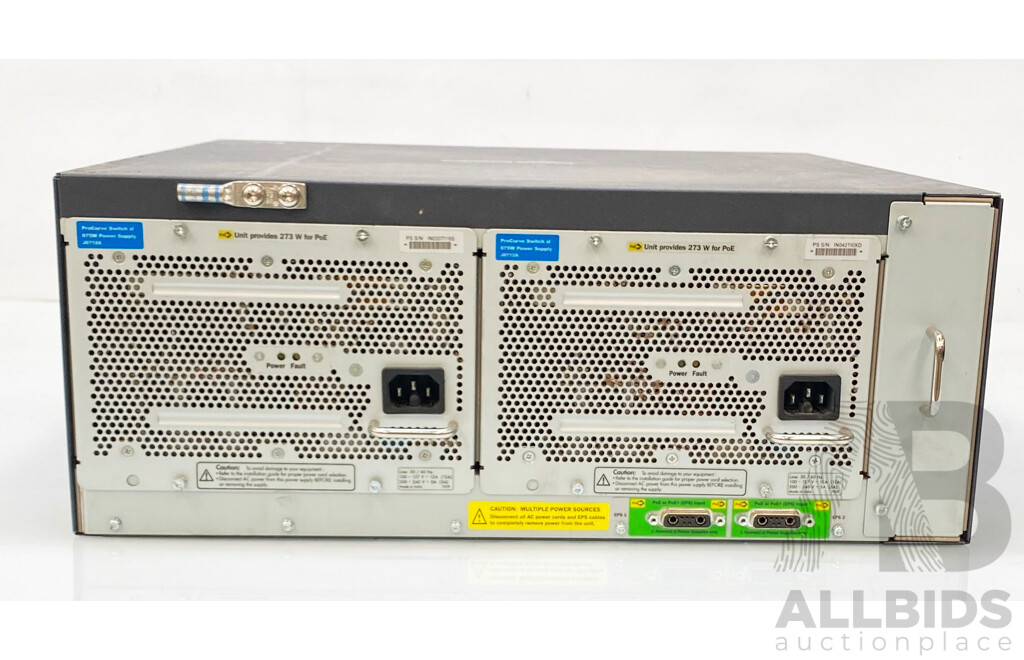HP ProCurve (J8697A) 5406zl Switch Chassis with Modules