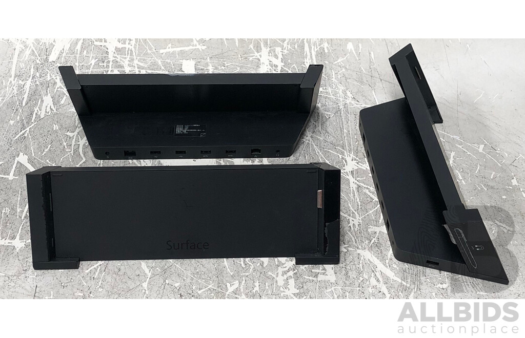 Microsoft (1664) Surface Docking Station - Lot of Three