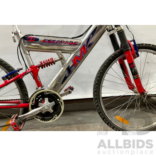 HMK Escapade T4T6 Mountain Bike - Silver/Red