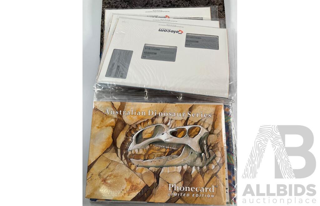 Album of Australian 1990's Telecom Mint Phone Cards and Phone Card Packs, States and Territories, Australia Day and More - Face Value Over $900