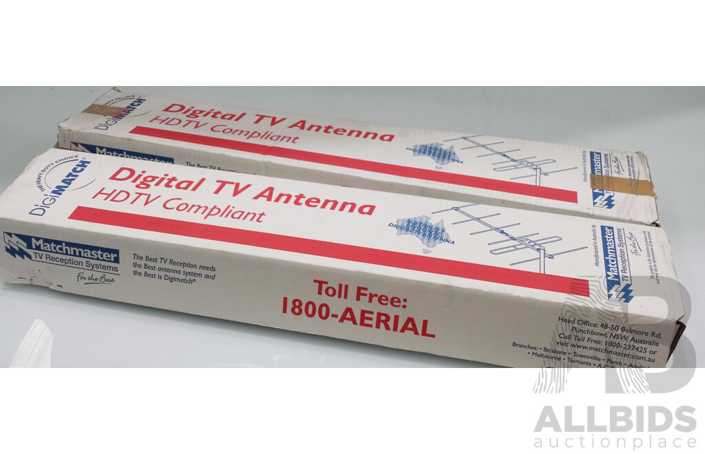 Digimatch HDTV Digital Antenna - Lot of Two