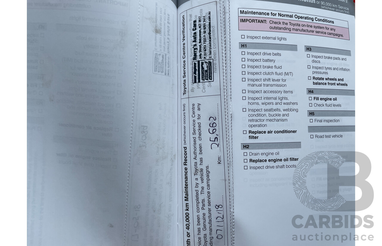 2/2016 Toyota Corolla Ascent Sport ZRE182R 5d Hatchback White 1.8L