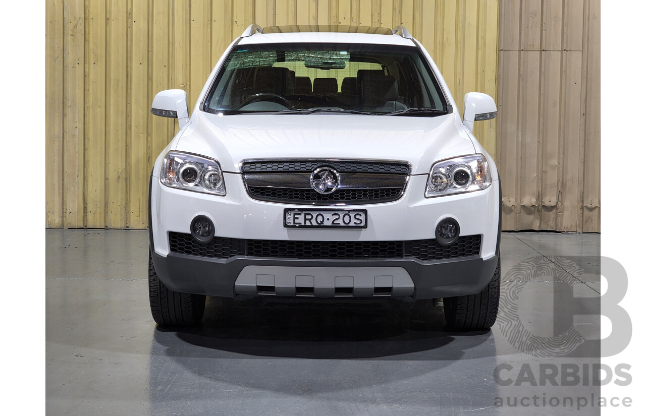 5/2010 Holden Captiva LX (4x4) CG MY10 4d Wagon White 2.0L Turbo Diesel - 7 Seater