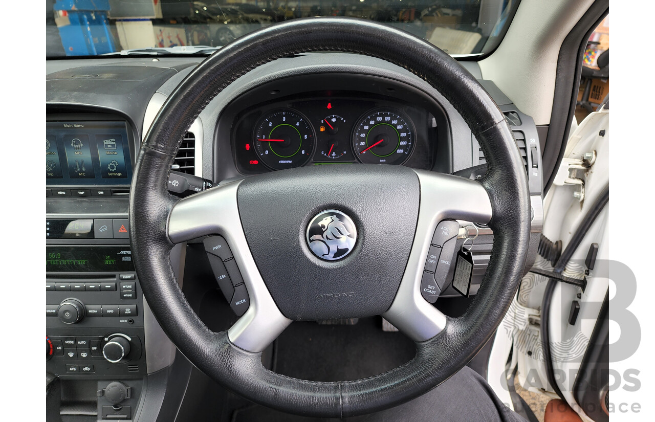 5/2010 Holden Captiva LX (4x4) CG MY10 4d Wagon White 2.0L Turbo Diesel - 7 Seater