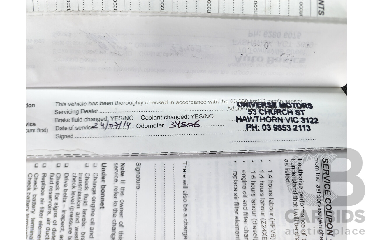 5/2010 Holden Captiva LX (4x4) CG MY10 4d Wagon White 2.0L Turbo Diesel - 7 Seater