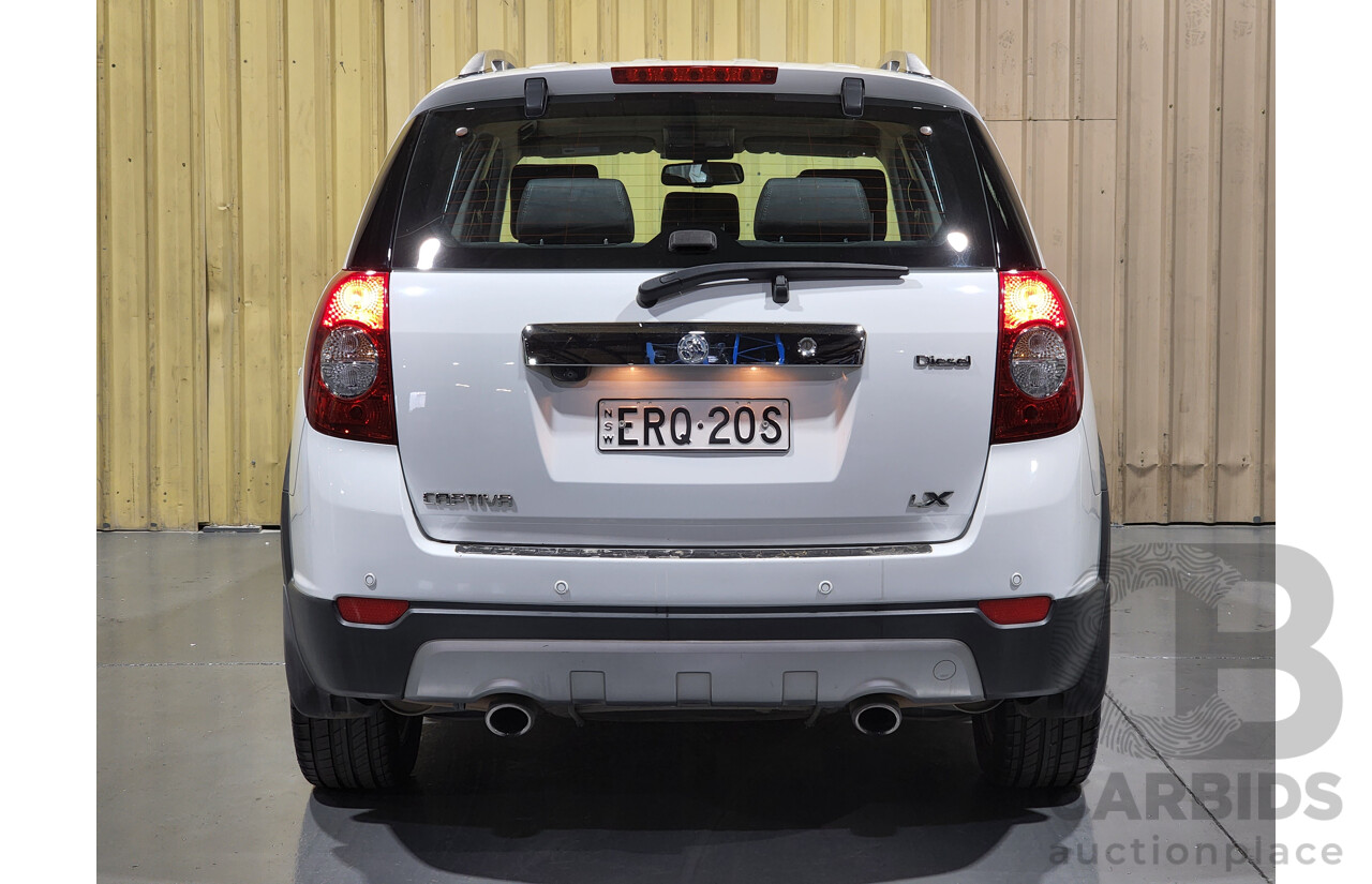 5/2010 Holden Captiva LX (4x4) CG MY10 4d Wagon White 2.0L Turbo Diesel - 7 Seater