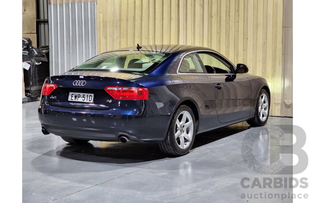 4/2009 Audi A5 3.2 FSI 8T 2d Coupe Blue 3.2L V6
