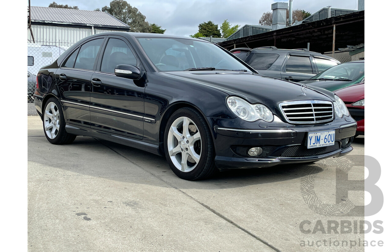 6/2005 Mercedes-Benz C200 Kompressor Sport Edition W203 4d Sedan Black 1.8L