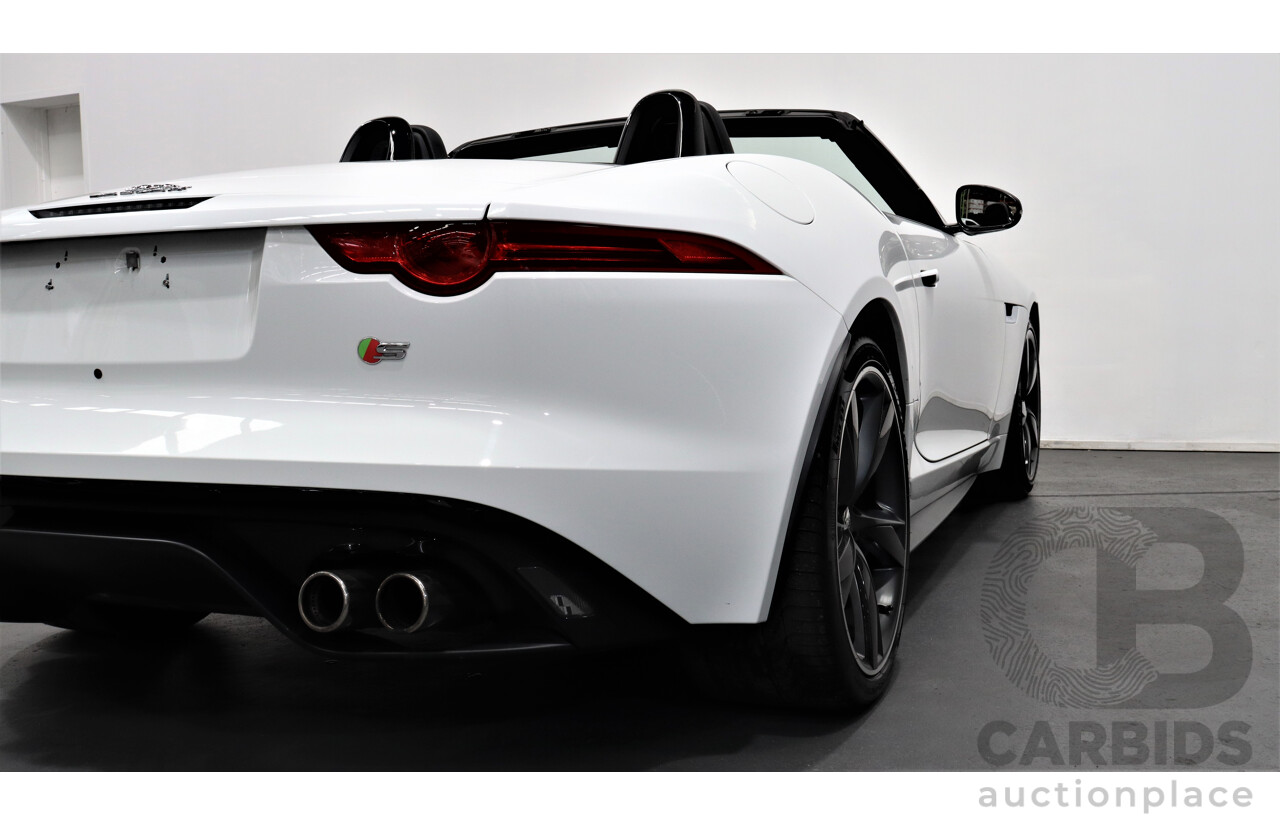 1/2013 Jaguar F-Type V8 S  2d Roadster White 5.0L Supercharged V8 (statutory write-off)
