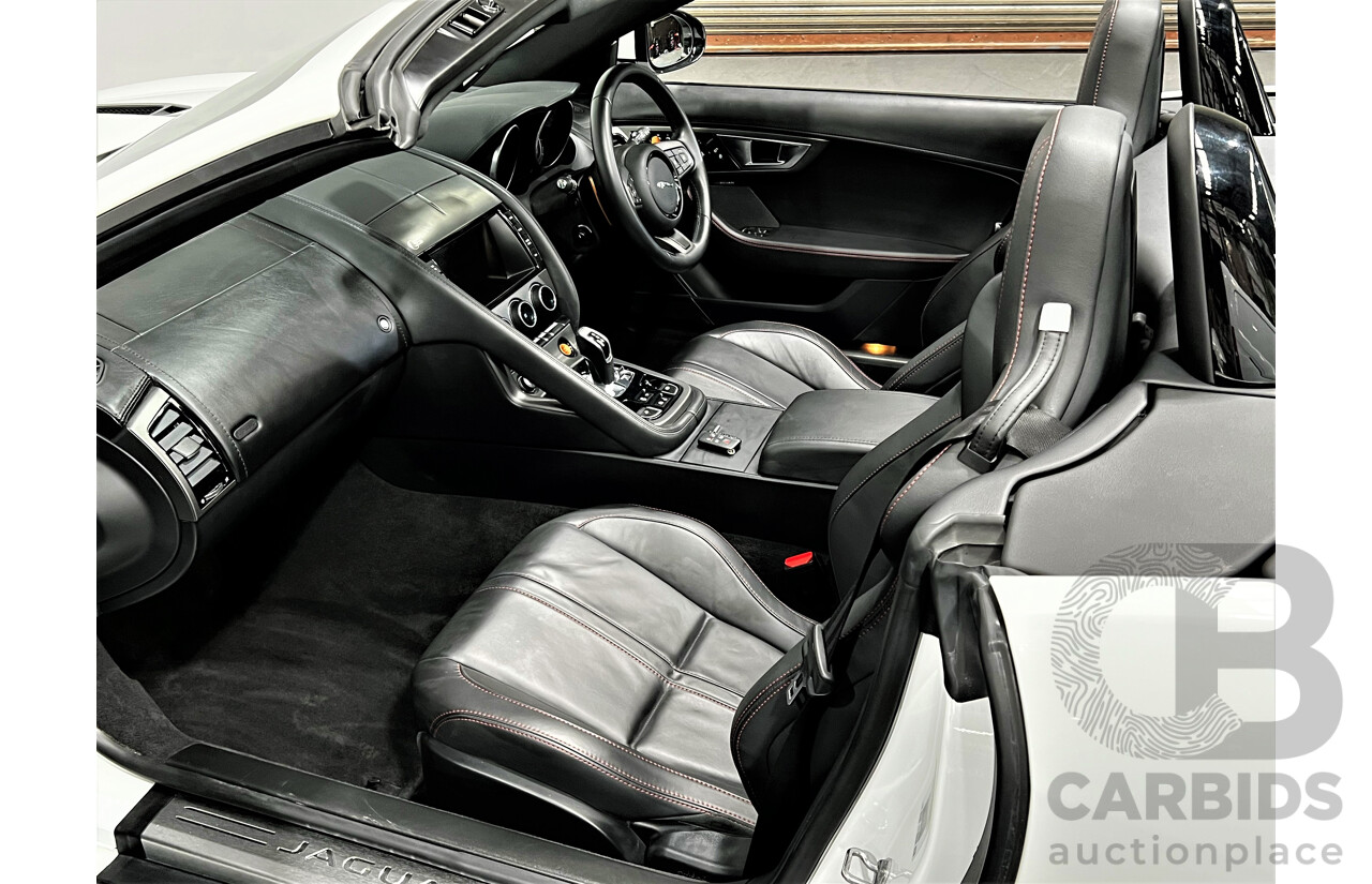 1/2013 Jaguar F-Type V8 S  2d Roadster White 5.0L Supercharged V8 (statutory write-off)
