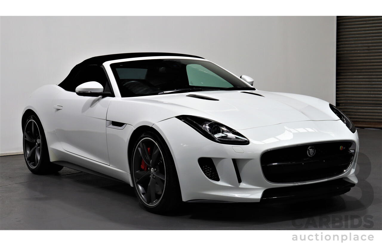 1/2013 Jaguar F-Type V8 S  2d Roadster White 5.0L Supercharged V8 (statutory write-off)