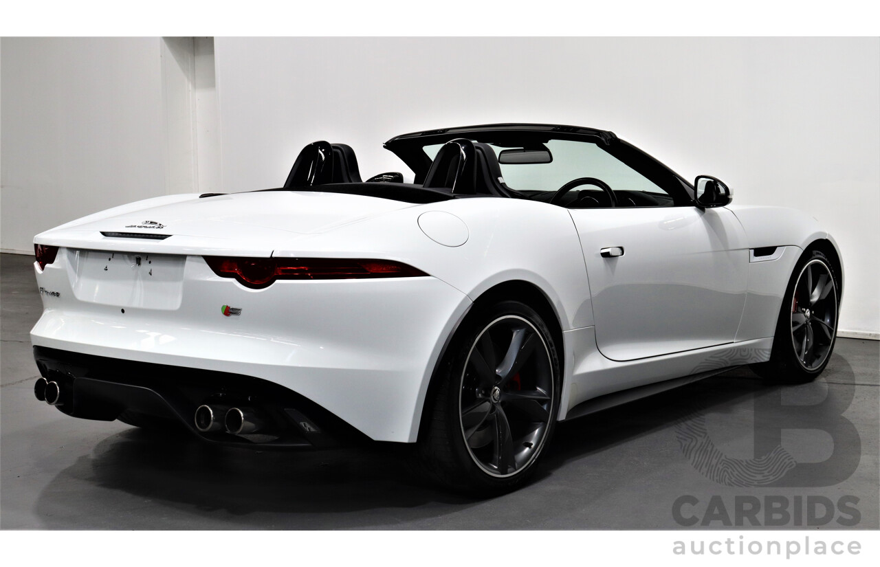 1/2013 Jaguar F-Type V8 S  2d Roadster White 5.0L Supercharged V8 (statutory write-off)