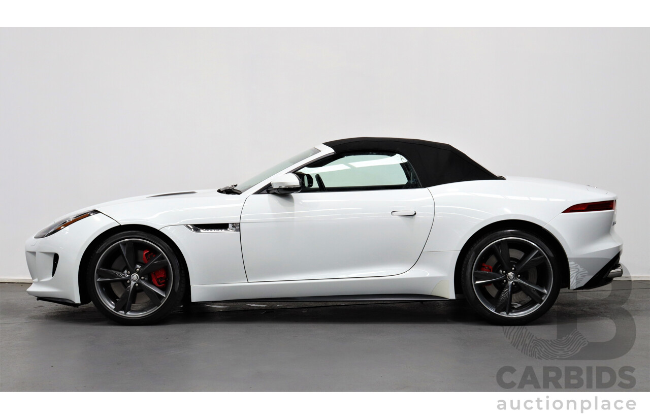 1/2013 Jaguar F-Type V8 S  2d Roadster White 5.0L Supercharged V8 (statutory write-off)
