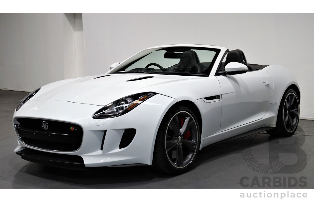 1/2013 Jaguar F-Type V8 S  2d Roadster White 5.0L Supercharged V8 (statutory write-off)