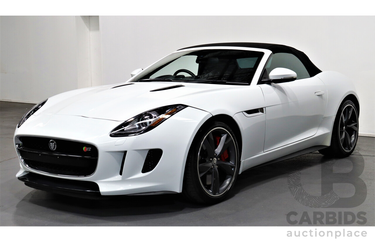 1/2013 Jaguar F-Type V8 S  2d Roadster White 5.0L Supercharged V8 (statutory write-off)