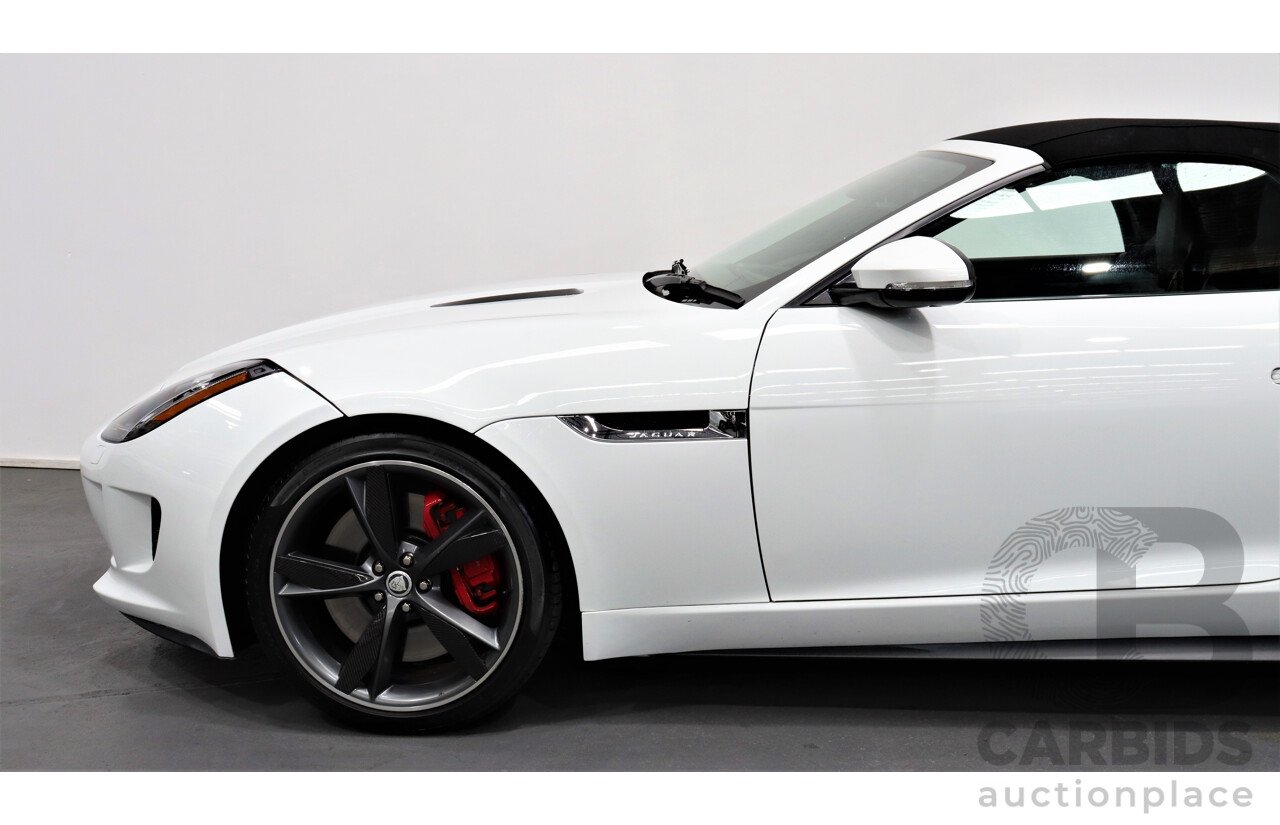 1/2013 Jaguar F-Type V8 S  2d Roadster White 5.0L Supercharged V8 (statutory write-off)