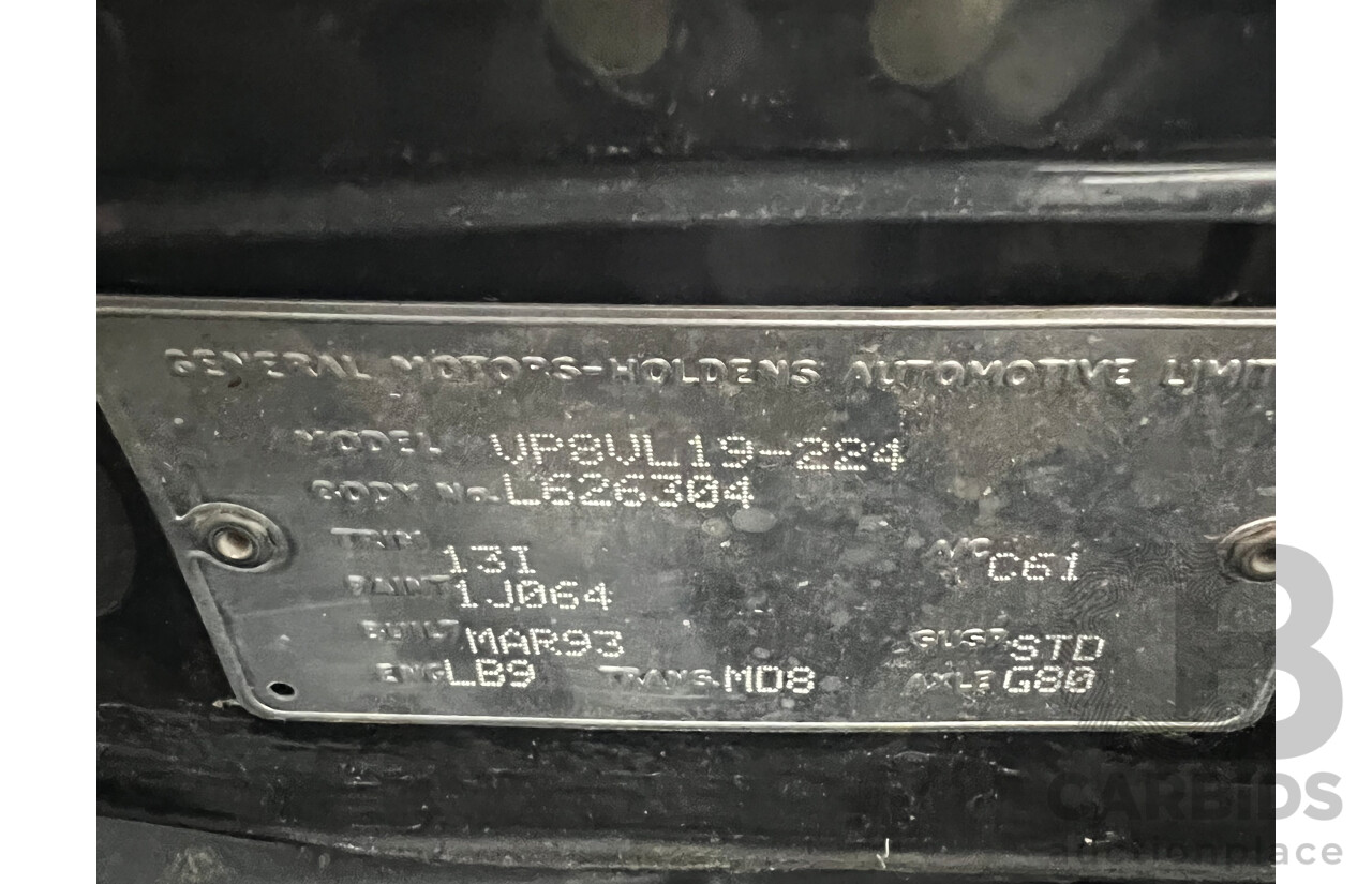 3/1993 Holden Berlina LX VPII 4d Sedan White 5.0L V8